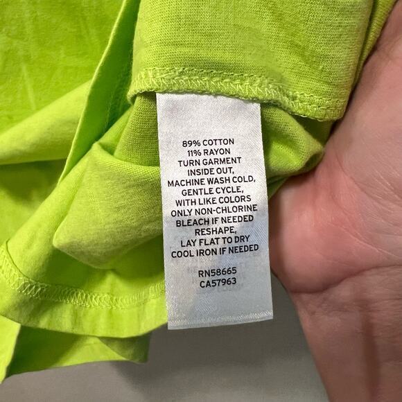 BE PROUD BP. Gender Inclusive Graphic Tee Unisex Small Green Punch Crew Neck - Picture 4 of 5